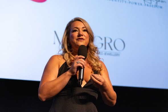 Jodie Hayward on stage